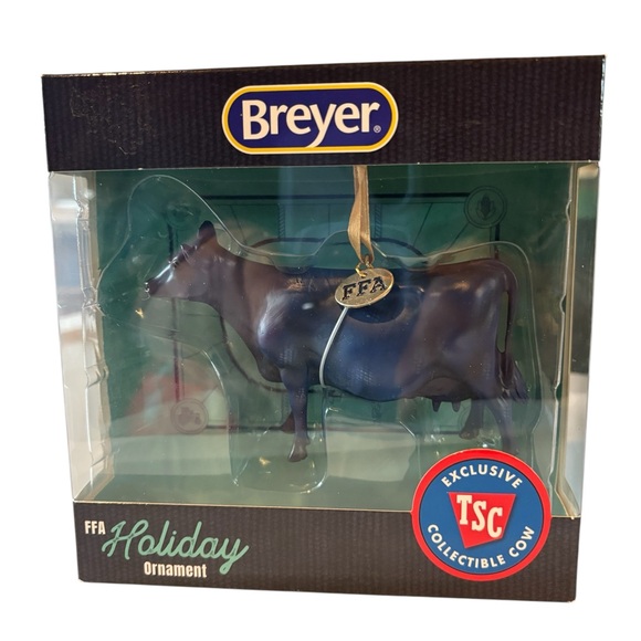 Breyer TSC Exclusive FFA Blue Cow Holiday Ornament 2023 - Picture 3 of 3